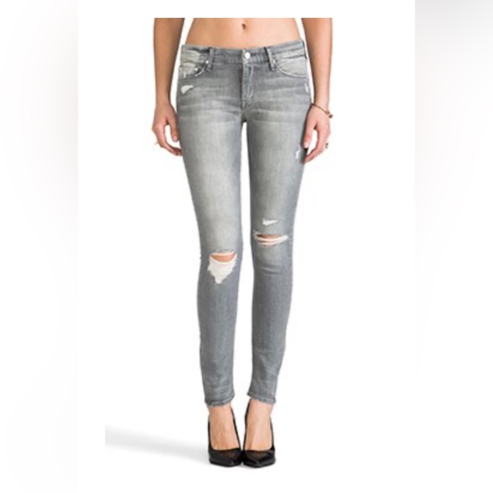 Mother jeans.  The Looker in Holy Smokes.  Size 25.